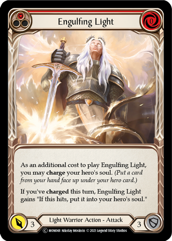 Engulfing Light (Red) (Rainbow Foil) [U-MON048-RF] Unlimited Edition Rainbow Foil