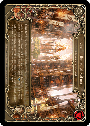 Great Library of Solana (Rainbow Foil) [U-MON000-RF] Unlimited Edition Rainbow Foil