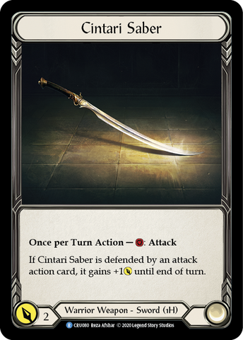 Cintari Saber [CRU080] 1st Edition Cold Foil