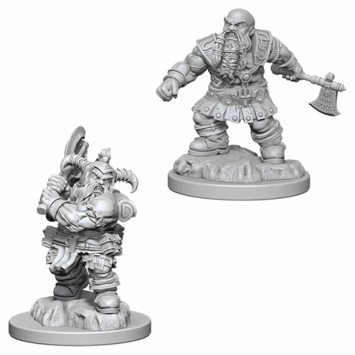 D&D Mini Male Dwarf Barbarian