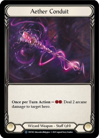 Aether Conduit (Rainbow Foil) [CRU160-RF] Unlimited Rainbow Foil