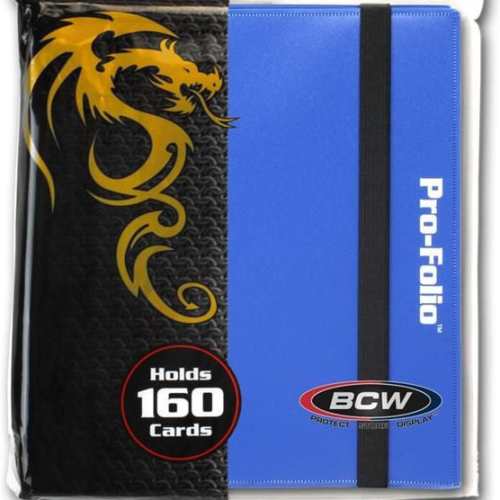 BCW Pro Folio Binder 4 Pocket - Blue