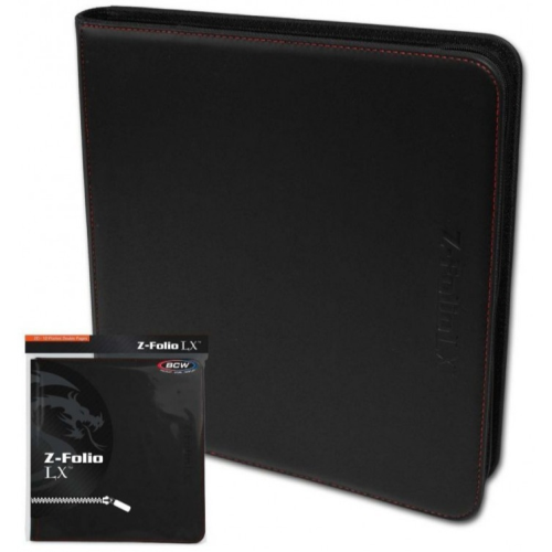 BCW Z Folio LX Album 12 Pocket Black