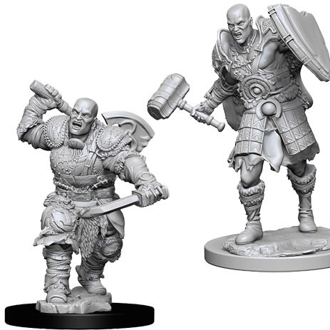 D&D Mini Male Goliath Fighter