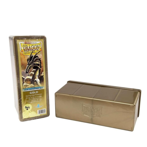 Storage Box - Dragon Shield - Four Compartments - Gold