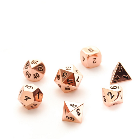 Dice Hoard Regular Metal Set 02 (Rose Gold)