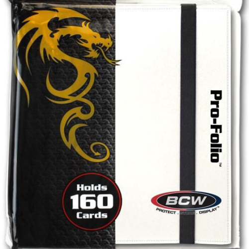 BCW Pro Folio Binder 4 Pocket - White