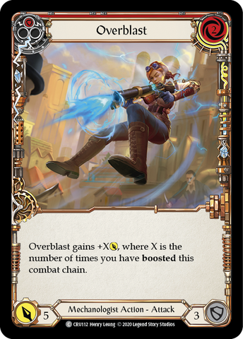 Overblast (Red) [CRU112] 1st Edition Normal