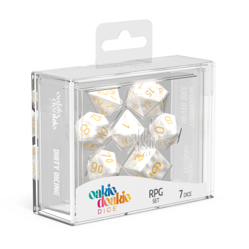 Oakie Doakie Dice RPG Set Marble - White