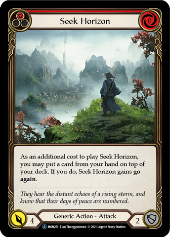 Seek Horizon (Red) (Rainbow Foil) [U-MON251-RF] Unlimited Edition Rainbow Foil