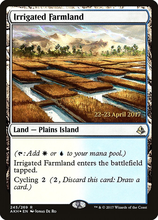 Irrigated Farmland  [Amonkhet Prerelease Promos]