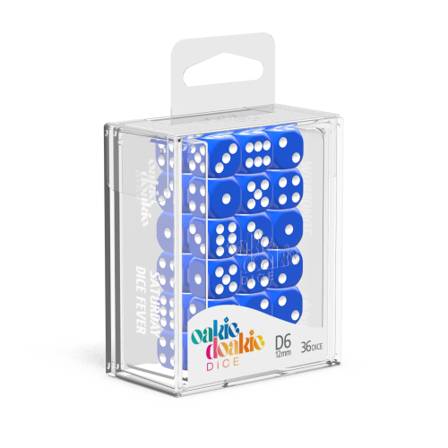 Oakie Doakie Dice D6 12mm Blue