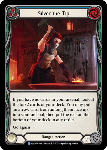 Silver the Tip (Blue) [ARC053] Unlimited Edition Rainbow Foil