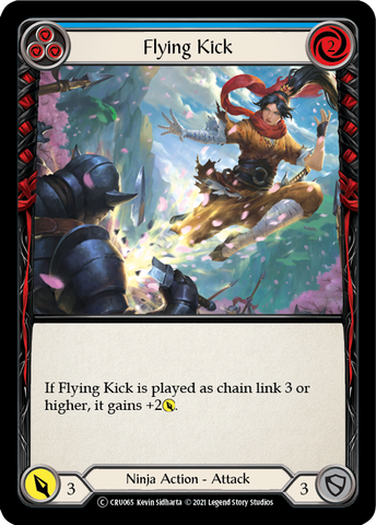 Soulbead Strike (Blue) (Rainbow Foil) [CRU065-RF] Unlimited Rainbow Foil