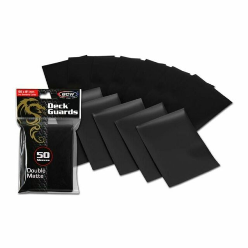 BCW Deck Protectors Standard Matte Black (50 Pack)