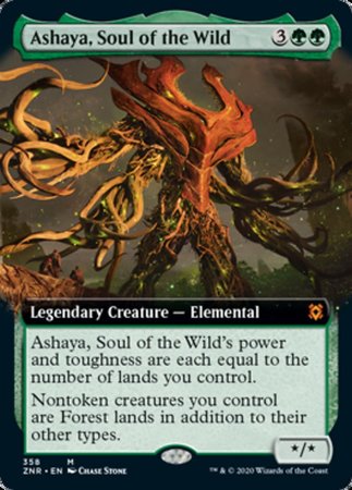 Ashaya, Soul of the Wild (Extended Art) [Zendikar Rising]