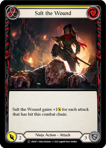 Salt the Wound (Rainbow Foil) [CRU073-RF] Unlimited Rainbow Foil