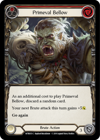 Primeval Bellow (Red) [WTR035-C] Alpha Print Rainbow Foil