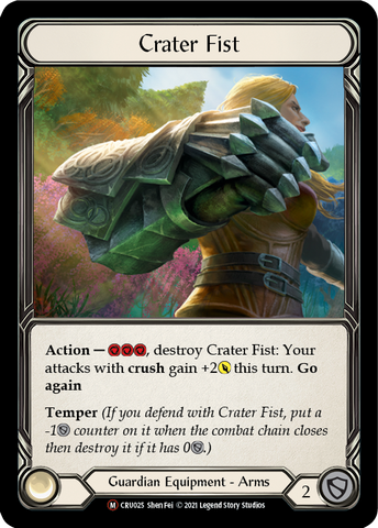 Crater Fist (Rainbow Foil) [CRU025-RF] Unlimited Rainbow Foil