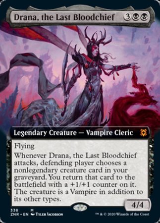 Drana, the Last Bloodchief (Extended Art) [Zendikar Rising]