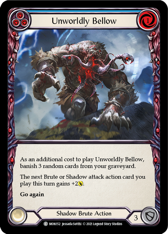 Unworldly Bellow (Blue) [MON152-RF] 1st Edition Rainbow Foil