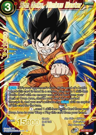 Son Goku, Nimbus Master (Gold Stamped) [DB3-003]
