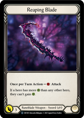 Reaping Blade (Rainbow Foil) [CRU140-RF] Unlimited Rainbow Foil