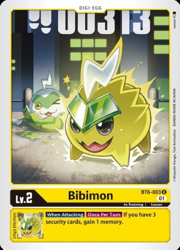 Bibimon (BT6-003) [BT-06: Booster Double Diamond]