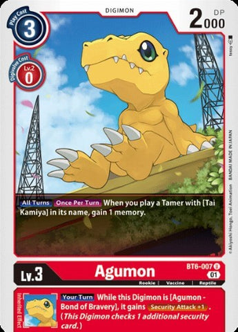 Agumon (BT6-007) [BT-06: Booster Double Diamond]