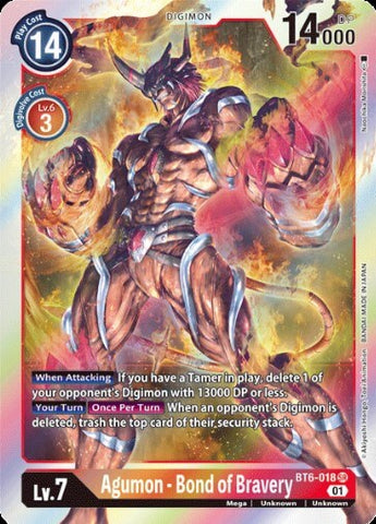 Agumon - Bond of Bravery (BT6-018) [BT-06: Booster Double Diamond]