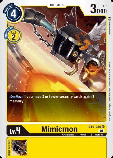 Mimicmon (BT6-036) [BT-06: Booster Double Diamond]