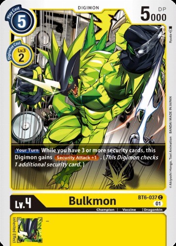 Bulkmon (BT6-037) [BT-06: Booster Double Diamond]