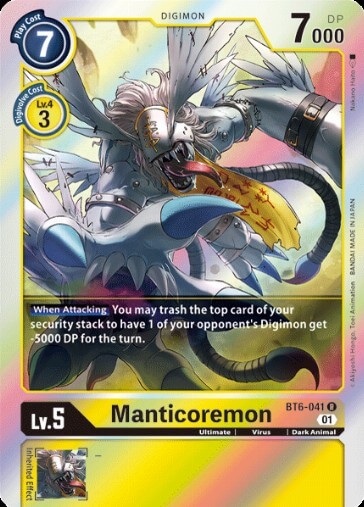 Manticoremon (BT6-041) [BT-06: Booster Double Diamond]