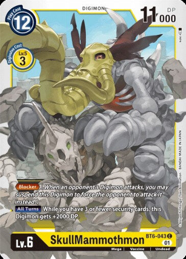 SkullMammothmon (BT6-043) [BT-06: Booster Double Diamond]