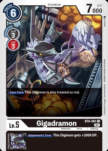 Gigadramon (BT6-061) [BT-06: Booster Double Diamond]