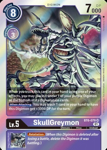 SkullGreymon (BT6-078) [BT-06: Booster Double Diamond]