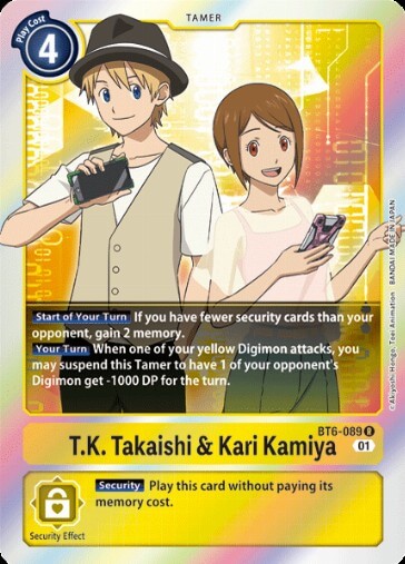 T.K. Takaishi & Kari Kamiya (BT6-089) [BT-06: Booster Double Diamond]