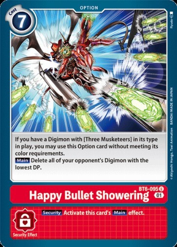 Happy Bullet Showering (BT6-095) [BT-06: Booster Double Diamond]