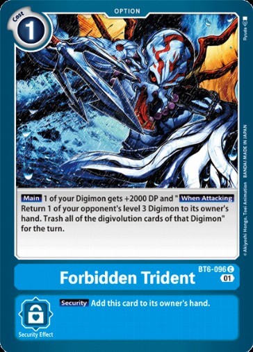 Forbidden Trident (BT6-096) [BT-06: Booster Double Diamond]