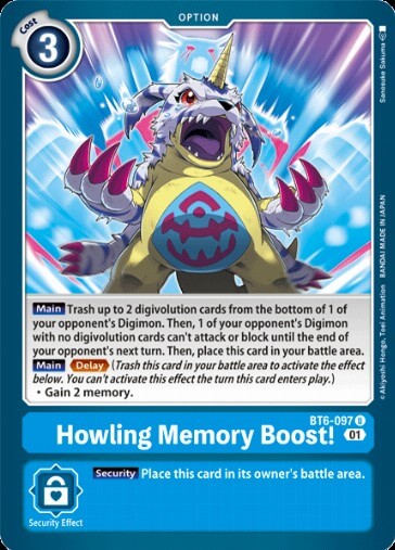Howling Memory Boost! (BT6-097) [BT-06: Booster Double Diamond]
