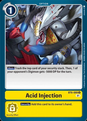 Acid Injection (BT6-099) [BT-06: Booster Double Diamond]