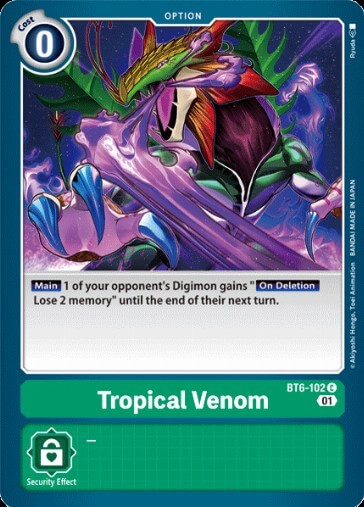Tropical Venom (BT6-102) [BT-06: Booster Double Diamond]