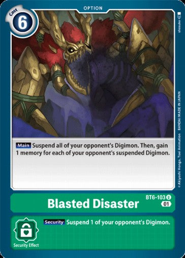 Blasted Disaster (BT6-103) [BT-06: Booster Double Diamond]