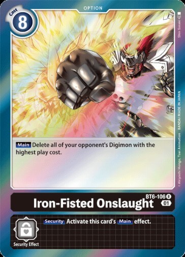 Iron-Fisted Onslaught (BT6-106) [BT-06: Booster Double Diamond]