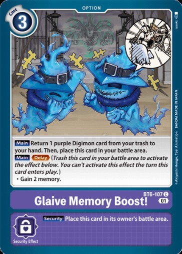 Glaive Memory Boost! (BT6-107) [BT-06: Booster Double Diamond]