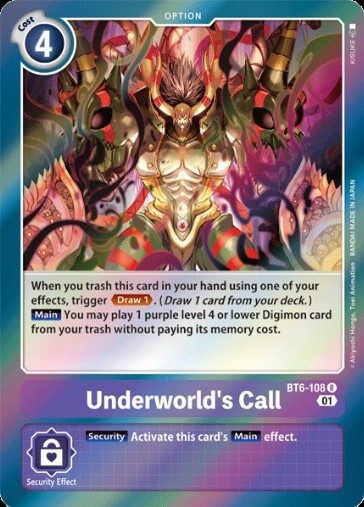 Underworld's Call (BT6-108) [BT-06: Booster Double Diamond]