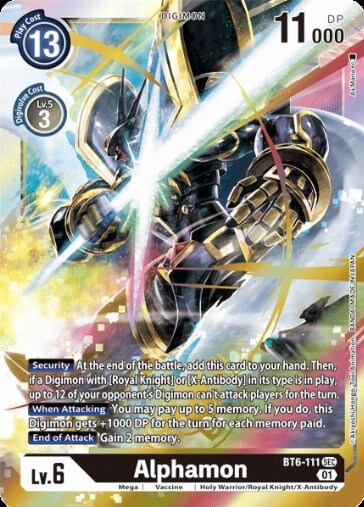Alphamon (BT6-111) [BT-06: Booster Double Diamond]