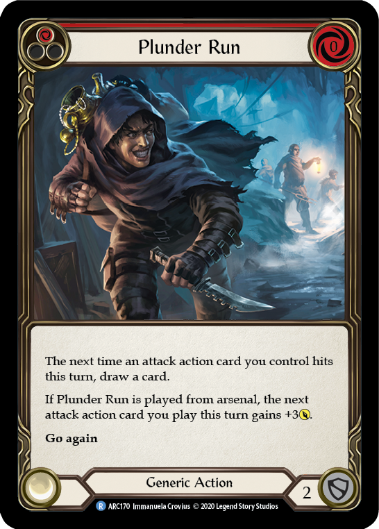 Plunder Run (Red) [ARC170] Unlimited Edition Rainbow Foil