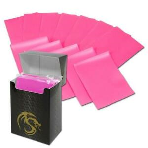 BCW Deck Guards Box and Deck Protectors Double Matte Pink (80 Sleeves)