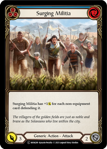 Surging Militia (Blue) [U-MON289] Unlimited Edition Normal